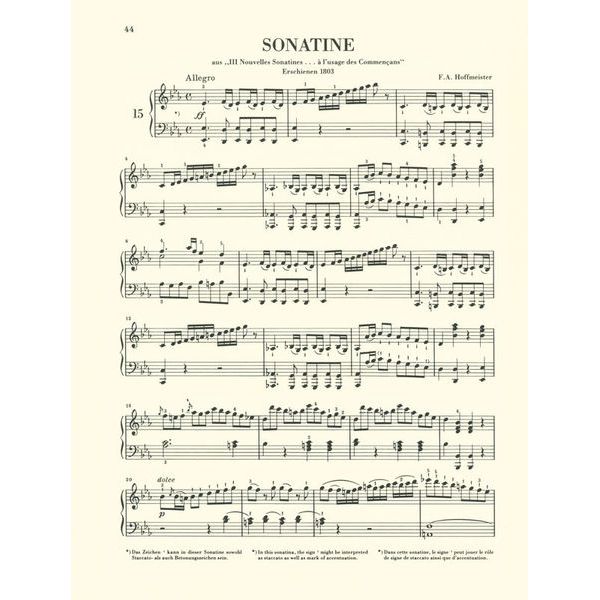 Henle Verlag Sonatinen für Klavier 2