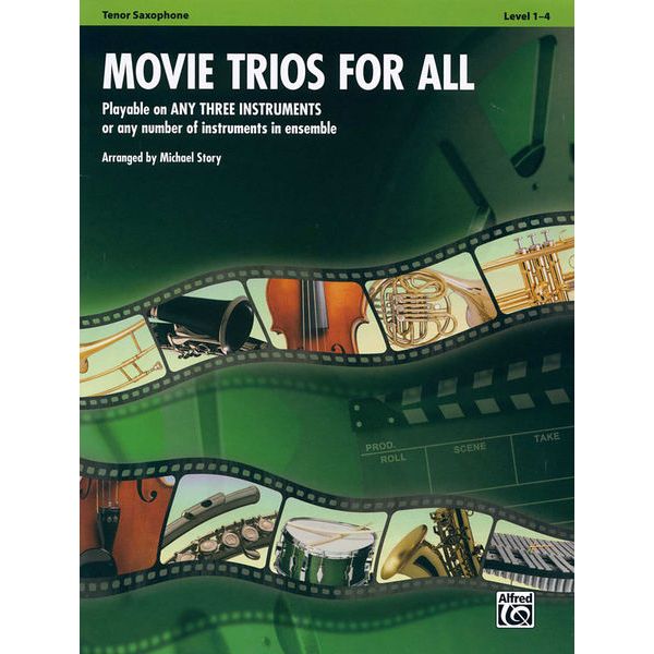 Alfred Music Publishing Movie Trios For All Tenor Sax