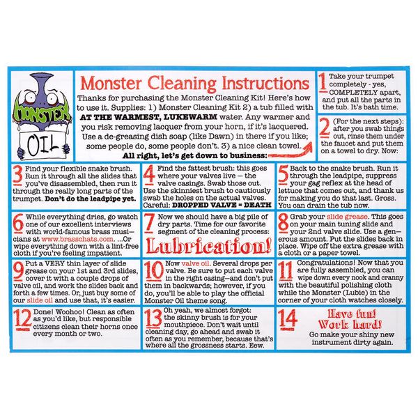 Monster Oil Trumpet Care and Cleaning Kit