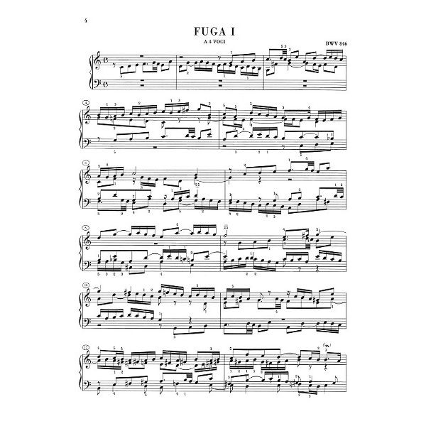 Henle Verlag Bach Präludium C-Dur BWV 846