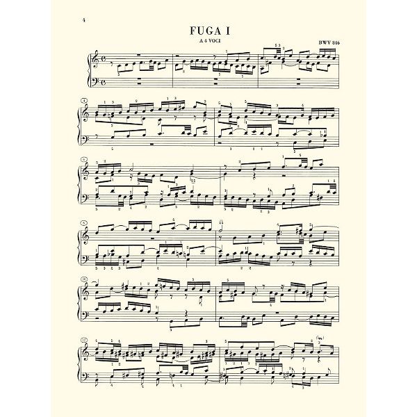 Henle Verlag Bach Präludium C-Dur BWV 846