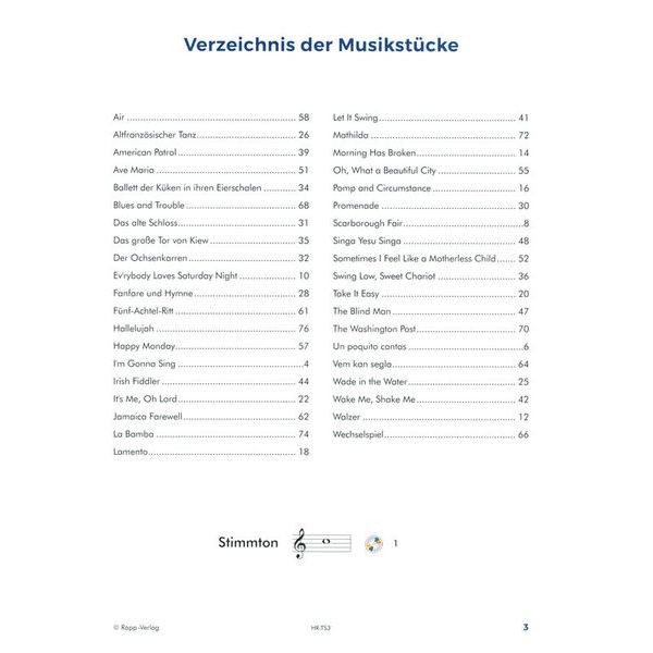Horst Rapp Verlag Trompete Lernen mit Spaß 3