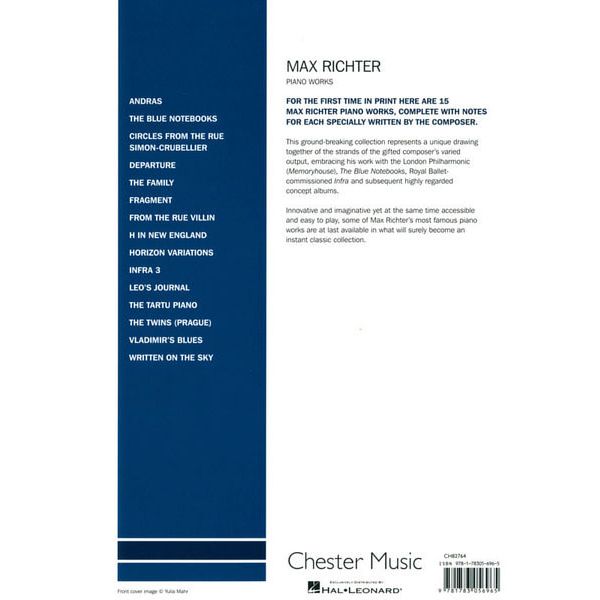 Chester Music Max Richter Piano Works