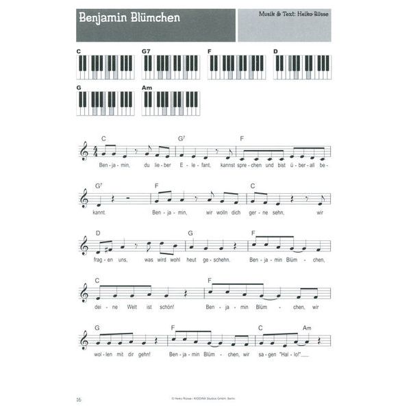 Bosworth 100 Kinderlieder für Keyboard