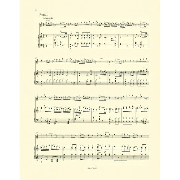 Bärenreiter Mozart Concert for Oboe KV 314
