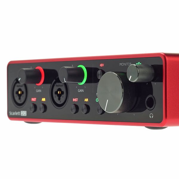 人気カラーの Focusrite Scarlet 2i2 Gen3 オーディオインターフェース 