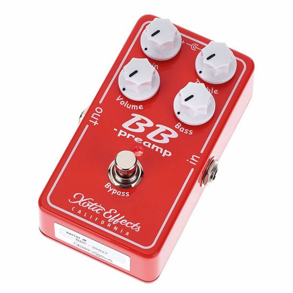 Xotic BB Preamp V1.5 Overdrive Pedal - Boutique Guitar Effects With 2-Band EQ