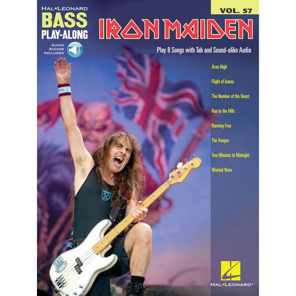 Hal Leonard Bass Play-Along Iron Maiden
