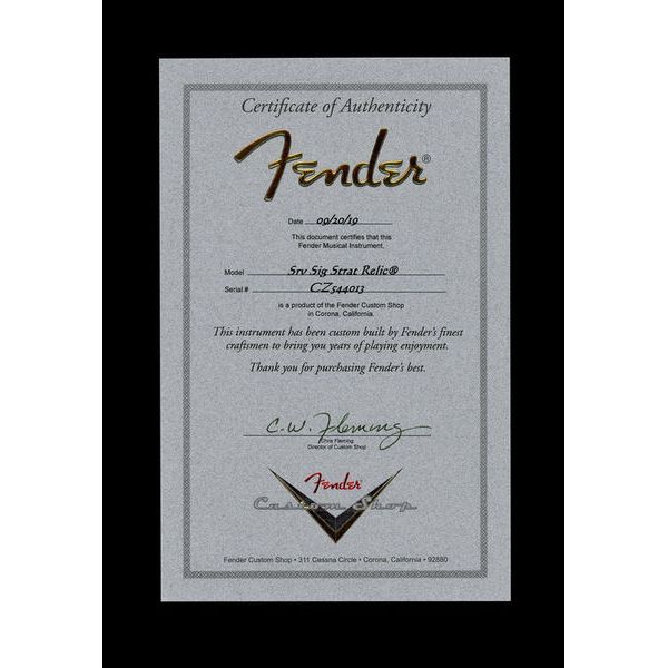 Fender Stevie Ray Vaughan Strat Relic