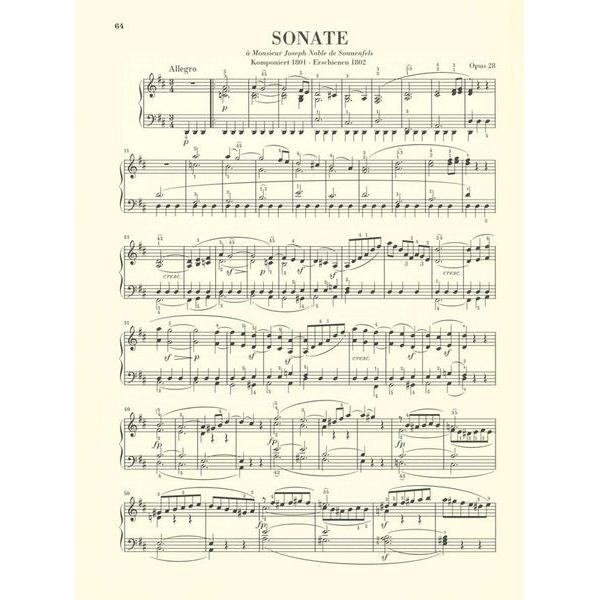 Henle Verlag Beethoven Fünf Klaviersonaten