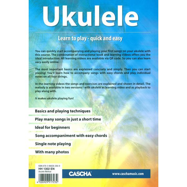 Cascha Ukulele – Learn To Play Quick