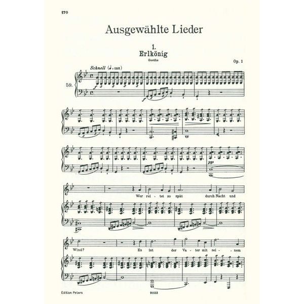 Edition Peters Schubert Lieder 1 High