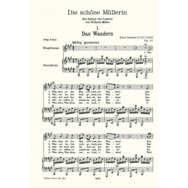 Edition Peters Schubert Lieder 1 Mittel