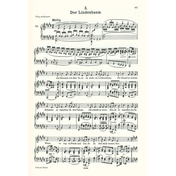 Edition Peters Schubert Lieder 1 Mittel