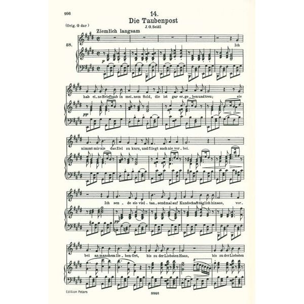Edition Peters Schubert Lieder 1 Mittel