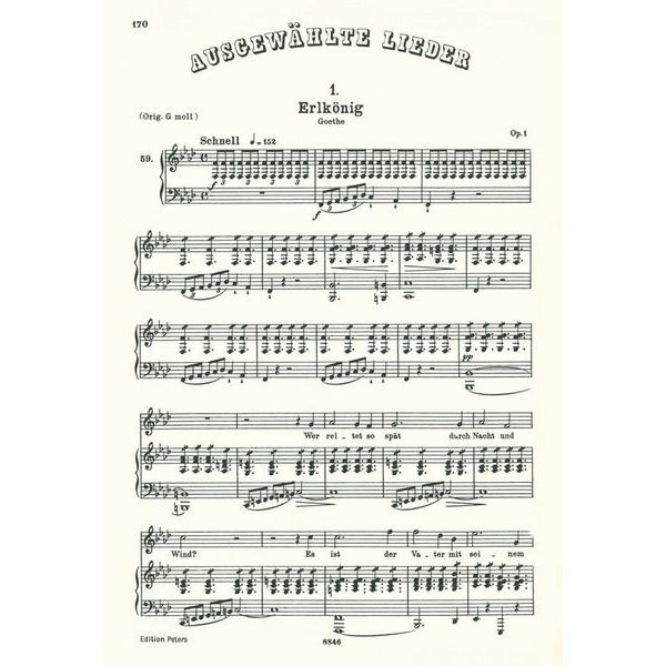 Edition Peters Schubert Lieder 1 Mittel