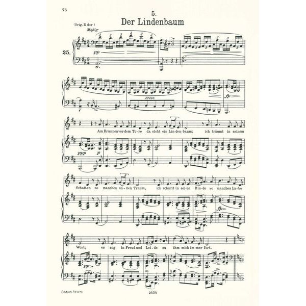 Edition Peters Schubert Lieder 1 Tief