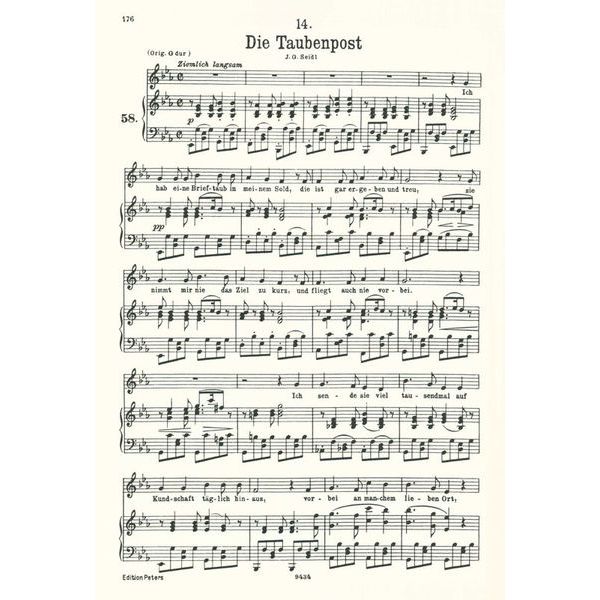 Edition Peters Schubert Lieder 1 Tief