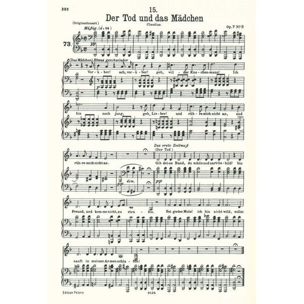 Edition Peters Schubert Lieder 1 Tief