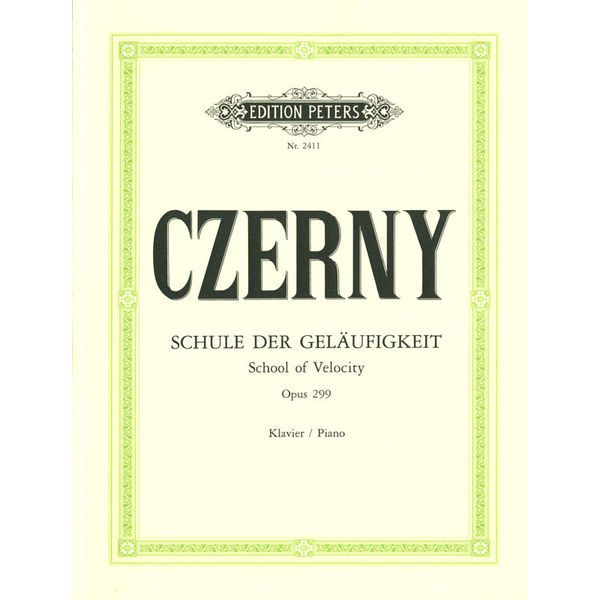 Edition Peters Czerny Schule der Geläufigkeit