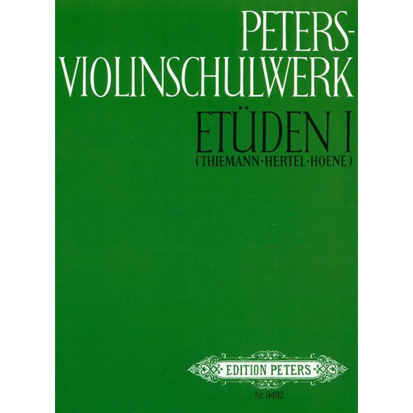 Edition Peters Violinschulwerk Etüden 1