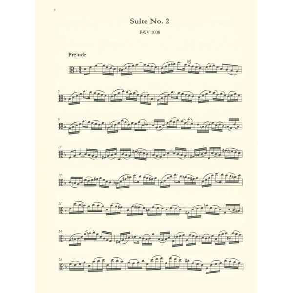 Edition Peters Bach Suiten Viola BWV1007-1012