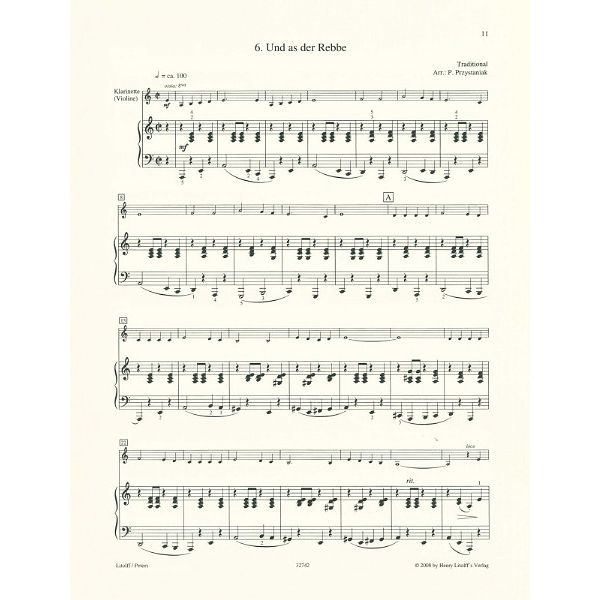 Edition Peters That's Klezmer Clarinet
