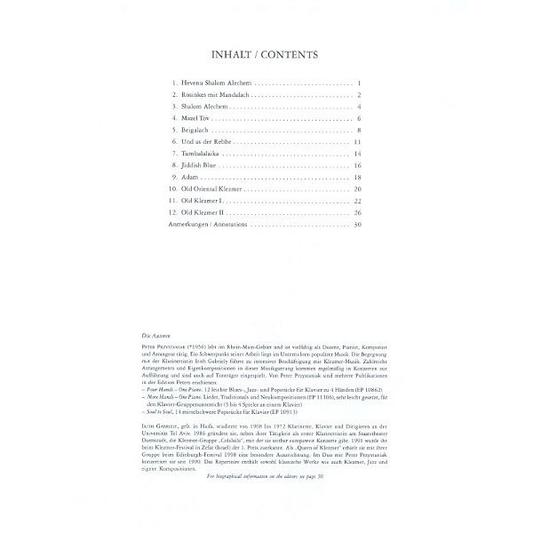 Edition Peters That's Klezmer Clarinet