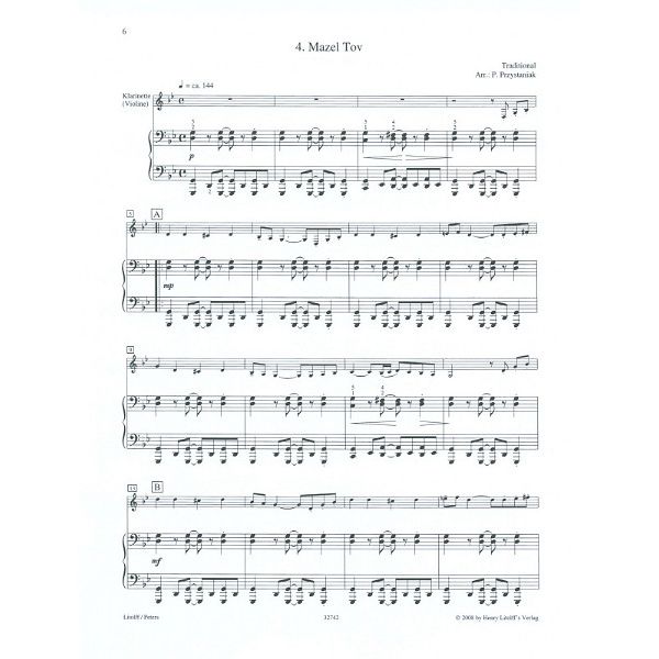 Edition Peters That's Klezmer Clarinet