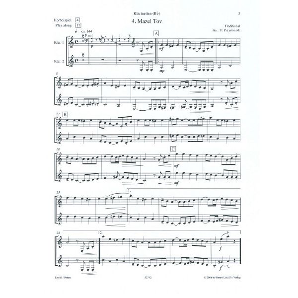 Edition Peters That's Klezmer Clarinet