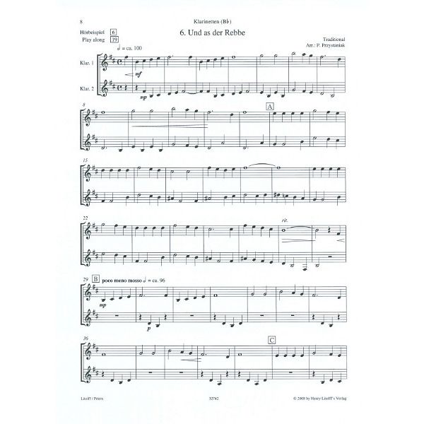 Edition Peters That's Klezmer Clarinet