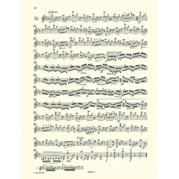 Edition Peters Kayser 36 Etüden op. 20 Violin