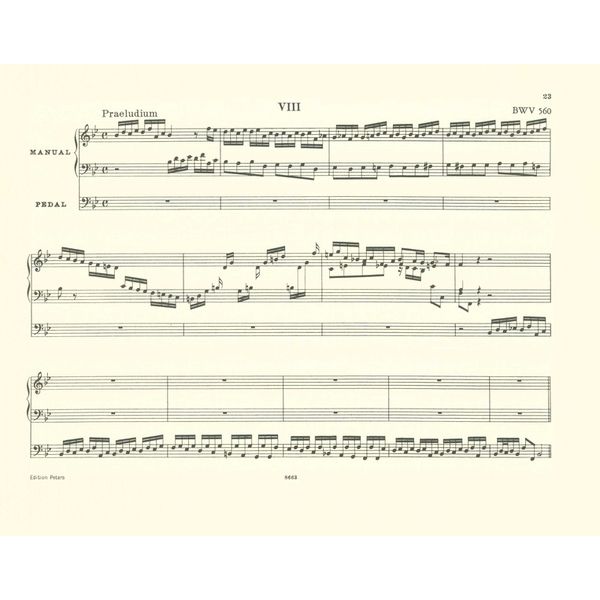 Edition Peters Bach Acht Präludien und Fugen