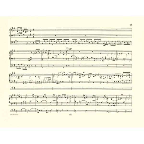 Edition Peters Bach Acht Präludien und Fugen
