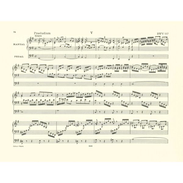 Edition Peters Bach Acht Präludien und Fugen