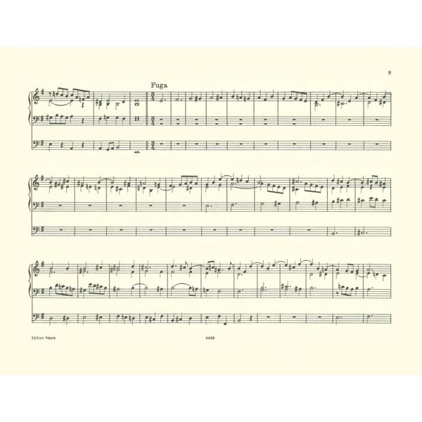 Edition Peters Bach Acht Präludien und Fugen