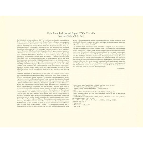 Edition Peters Bach Acht Präludien und Fugen