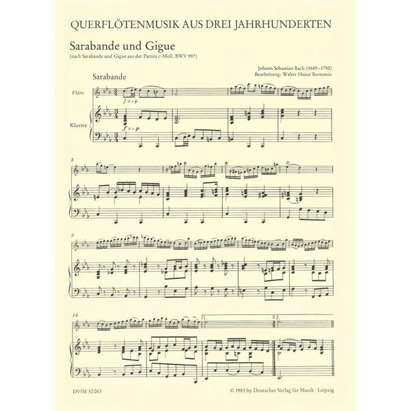 Deutscher Verlag für Musik Querflötenmusik aus drei Jhdt.