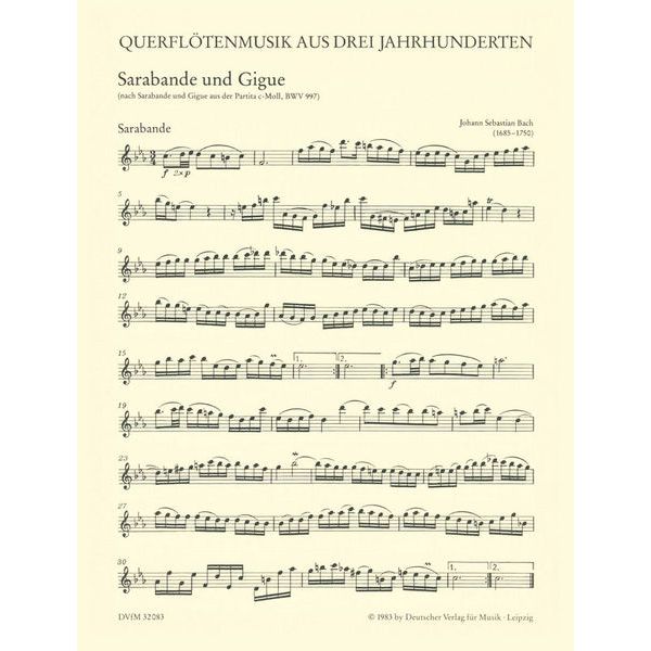 Deutscher Verlag für Musik Querflötenmusik aus drei Jhdt.
