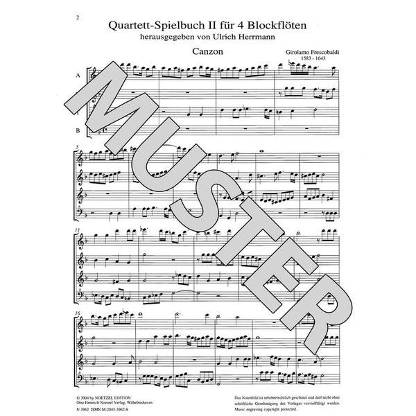 Heinrichshofen Verlag Quartett-Spielbuch Blockflöte2