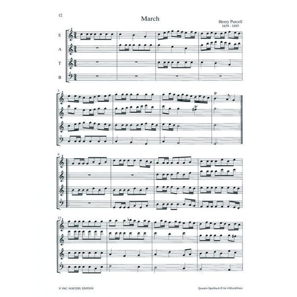 Heinrichshofen Verlag Quartett-Spielbuch Blockflöte2