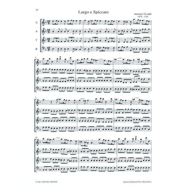 Heinrichshofen Verlag Quartett-Spielbuch Blockflöte2