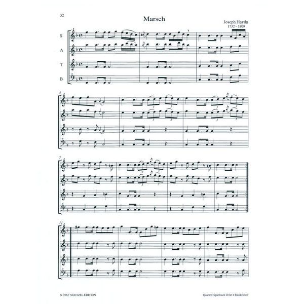 Heinrichshofen Verlag Quartett-Spielbuch Blockflöte2