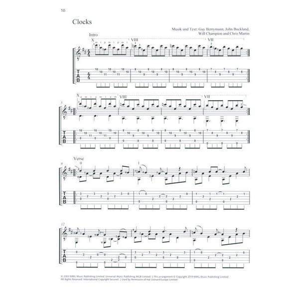 Schott Rock-Hits klassische Gitarre