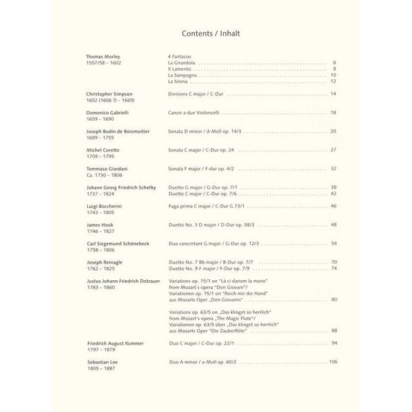 Schott Cello Duets