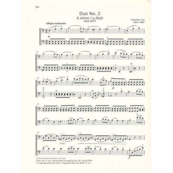 Schott Cello Duets