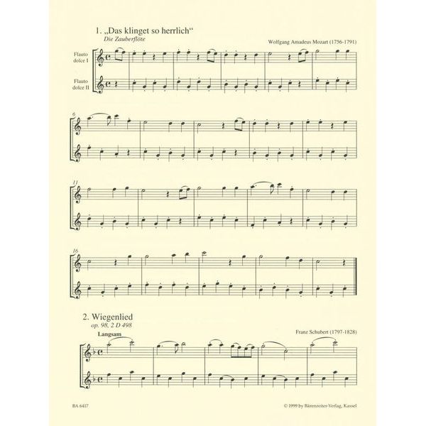 Bärenreiter Classic Hits 2 Altblockflöten