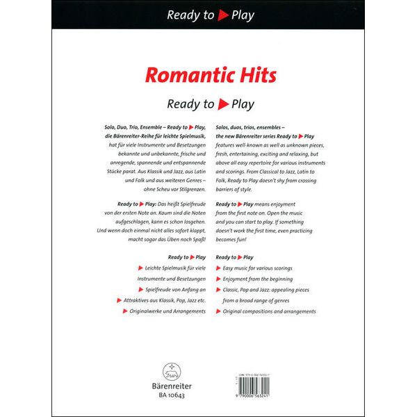 Bärenreiter Romantic Hits For Two Flutes