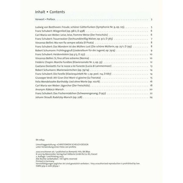 Bärenreiter Romantic Hits For Two Flutes