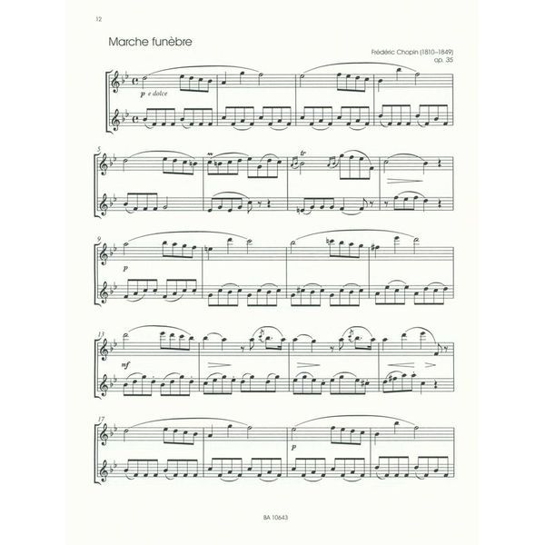 Bärenreiter Romantic Hits For Two Flutes